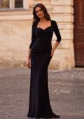 Picture of: Simple Jersey Dress with Ruching and Sweetheart Neckline in Black, Style: 33135, Main Picture