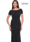 Picture of: Long Jersey Evening Dress with Rhinestone Details in Black, Style: 31773, Detail Picture 8