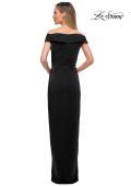 Picture of: Long Jersey Dress with Ruching and Cap Sleeves, Style: 25206, Detail Picture 4
