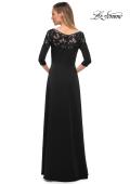 Picture of: Jersey Mother of the Bride Gown with Lace Neckline, Style: 29227, Detail Picture 4