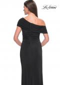 Picture of: Jersey Evening Gown with Asymmetrical Neckline in Black, Style: 31459, Detail Picture 6