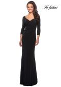Picture of: 3/4 Sleeve Long Jersey Dress with Sweetheart Neckline, Style: 26955, Detail Picture 7