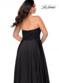 Picture of: Strapless Plus Size Prom Dress with Sequin Bodice in Black, Style: 28741, Detail Picture 2