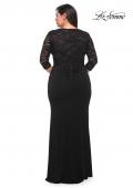 Picture of: Jersey Plus Dress with Lace Sleeves and Back in Black, Style: 29586, Detail Picture 6