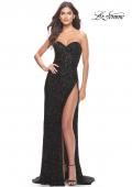 Picture of: Chic Beaded Lace Gown with Sweetheart Neckline in Black, Style: 31538, Main Picture