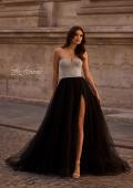 Picture of: Unique Rhinestone Top with Tulle Skirt Prom Dress in Black , Style 32704, Main Picture