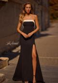 Picture of: Black and White Prom Dress with Illusion Back in Black , Style 32808, Main Picture