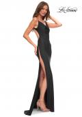 Picture of: Trendy Prom Dress with High Side Slit in Black, Style: 30437, Detail Picture 8