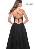 Picture of: Tulle Prom Dress with Lace Detail in Black, Style: 32303, Detail Picture 8