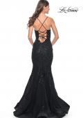 Picture of: Mermaid Prom Dress with Sequin Beaded Applique in Black, Style: 32033, Detail Picture 10