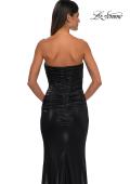 Picture of: Fabulous Metallic Jersey Ruched Strapless Dress in Black, Style: 32518, Detail Picture 10