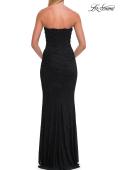 Picture of: Strapless Rhinestone Fitted Gown with Sweetheart Neckline in Black, Style: 33379, Detail Picture 10
