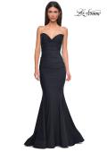 Picture of: Simple Jersey Mermaid Prom Dress with Sweetheart Neckline in Black , Style 32872, Detail Picture 11