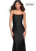 Picture of: Chic Luxe Jersey Gown with Train and V Back in Black, Style: 30458, Detail Picture 12