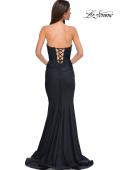 Picture of: Simple Jersey Mermaid Prom Dress with Sweetheart Neckline in Black , Style 32872, Detail Picture 12