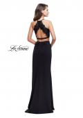 Picture of: Two Piece Prom Dress with Lace Bodice and Beading in Black, Style: 25919, Back Picture
