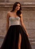 Picture of: Unique Rhinestone Top with Tulle Skirt Prom Dress in Black , Style 32704, Detail Picture 1