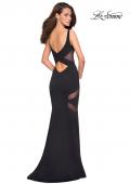 Picture of: Elegant Strapless A Line Gown with Pockets in Black, Style: 27104, Detail Picture 2