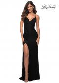 Picture of: Gorgeous Jewel Tone Tulle and Lace Mermaid Gown in Black, Style: 29700, Detail Picture 2