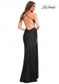 Picture of: Trendy Prom Dress with High Side Slit in Black, Style: 30437, Detail Picture 2