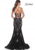 Picture of: Mermaid Dress with Multi Color Sequin Lace Applique in Black, Style: 32246, Detail Picture 2