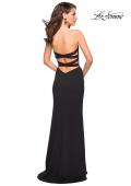 Picture of: Simple Strapless Prom Dress with Double Strap Back in Black, Style: 27035, Detail Picture 3