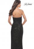 Picture of: Chic Beaded Lace Gown with Sweetheart Neckline in Black, Style: 31538, Detail Picture 3