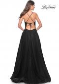 Picture of: Tulle Prom Dress with Lace Detail in Black, Style: 32303, Detail Picture 3