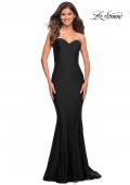 Picture of: Chic Jersey Gown with Sweetheart Neckline in Black, Style: 30549, Detail Picture 4
