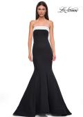 Picture of: Black and White Evening Dress with Mermaid Skirt in Black , Style 32914, Detail Picture 5