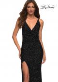 Picture of: Sequin Long Dress in Chic Design with Low Back in Black, Style: 30376, Detail Picture 6