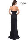 Picture of: Chic Jersey Evening Dress with V Neckline in Black , Style 32784, Detail Picture 6