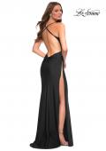 Picture of: Trendy Prom Dress with High Side Slit in Black, Style: 30437, Detail Picture 7