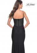 Picture of: Jersey Dress with Bustier Top and Illusion Back in Black, Style: 32257, Detail Picture 7