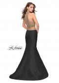 Picture of: Two Piece Mermaid Style Dress with Beading in Black Gold, Style: 25467, Back Picture
