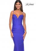 Picture of: Jersey Dress with Bustier Top and Illusion Back in Blue, Style: 32257, Detail Picture 9