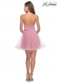 Picture of: Short Tulle Homecoming Dress with Scoop Neck in Blush, Style: 28156, Detail Picture 2
