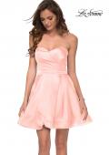 Picture of: Strapless A-line Short Dress with Pleating and Pockets in Blush, Style: 29431, Detail Picture 2