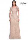 Picture of: Gorgeous Beaded Mother of the Bride Dress with High Neckline in Blush, Style: 31639, Main Picture