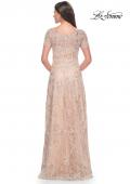 Picture of: Gorgeous Beaded Mother of the Bride Dress with High Neckline in Blush, Style: 31639, Back Picture