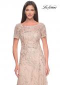 Picture of: Gorgeous Beaded Mother of the Bride Dress with High Neckline in Blush, Style: 31639, Detail Picture 1