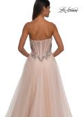 Picture of: A-line Tulle Prom Dress with Stunning Floral Beaded Design in Blush, Style: 32862, Detail Picture 10
