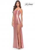 Picture of: Simple One Shoulder Liquid Jersey Dress in Blush, Style: 31391, Detail Picture 15