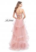 Picture of: Long Tulle Gown with Sweetheart Neckline in Blush, Style: 25430, Back Picture
