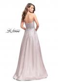Picture of: Strapless Prom Gown with Sparkling Beading in Blush, Style: 26080, Back Picture