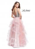 Picture of: Beaded Bodice Ball Gown with Tulle Skirt in Blush, Style: 26223, Back Picture