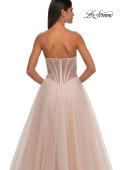 Picture of: Tulle A-line Prom Dress with Beautiful Rhinestone Side Detail in Blush, Style: 32767, Detail Picture 24