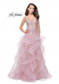 Picture of: Ball Gown with Tulle Skirt and Beaded Lace Bodice in Blush, Style: 26148, Detail Picture 1