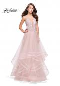 Picture of: Ball Gown with Tulle Skirt and Lace Beading in Blush, Style: 25762, Detail Picture 3