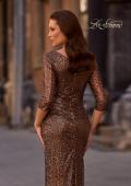 Picture of: Three-Quarter Sleeve Sequin Dress with Ruching, Style: 29195, Detail Picture 2